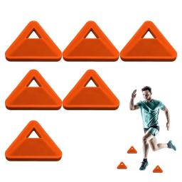 Cones para prática de futebol, 6 peças, disco durável, fabricantes triangulares, equipamento de treinamento de campo, agilidade, futebol, esportes infantis - Image 1