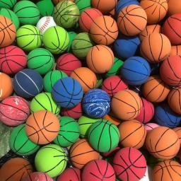 1pc 6cm bolas bouncy de borracha macia bola de squash mini elástica basquete adultos anti ansiedade alívio do estresse malabarismo saltando bolas - Image 1