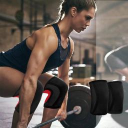Novo 7mm neoprene esportes joelheira para mulheres homens ginásio treino compressão levantamento de peso pressão crossfit treinamento proteger joelho almofada - Image 5