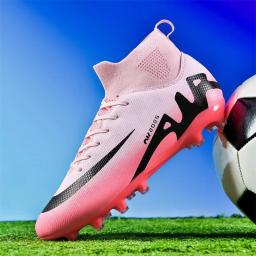 Tênis de treinamento de futebol masculino, tênis de futebol, chuteiras ultraleves, esporte ao ar livre, botas de futebol antiderrapantes, qualidade superior, atacado, FG, TF - Image 4