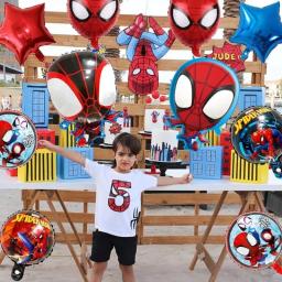 Conjunto de balões para festa de aniversário Marvel Comics Spider-Man The Avengers - Image 1