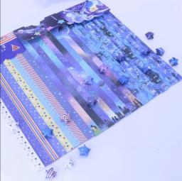Tiras de papel coloridas para decoração de casa, dobramento, origami, desenhos animados, estrelas, sorte, mão, arte, fazer, 130 folhas - Image 5