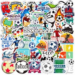 Adesivos de futebol à prova d'água, crie seu estilo único, perfeito para adolescentes e adultos, bagagem DIY, guitarra e laptop, 50PCs - Image 1