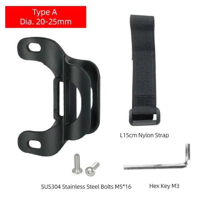 Suporte Para Bicicleta com Fixação W Hook Loop Strap para Bomba de Inflar 20-28mm