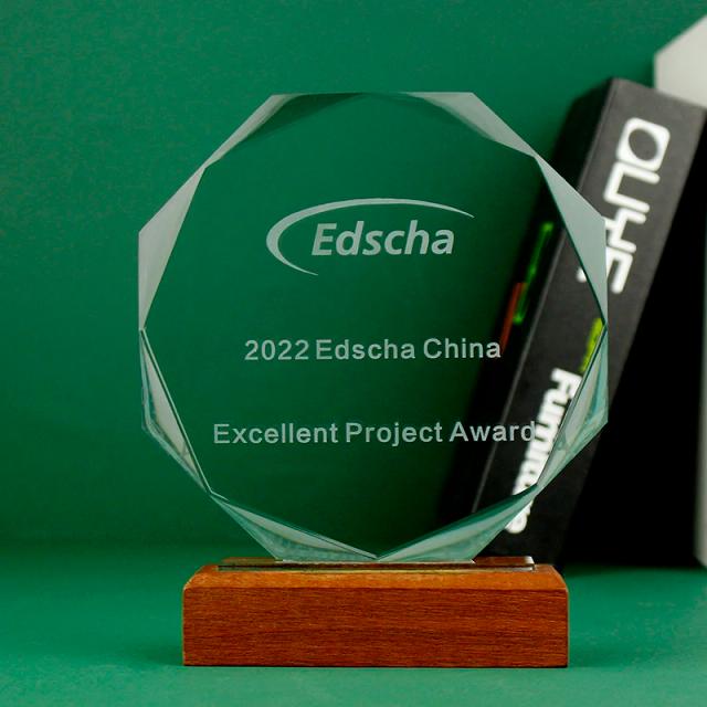 Prêmio Personalizado: Copo Troféu Octogonal com Base de Madeira para Eventos e Competências Esportivas