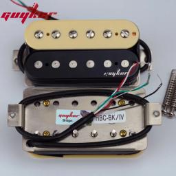 GUYKER Captadores Humbucker para Guitarra Elétrica Conjunto de Captador de Ponte de Guitarra de Bobina Dupla e Captadores de Pescoço - Preto - Image 6