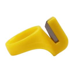 3/6 pçs cortador de linha de plástico lâmina dedo agulha artesanato dedal faca anel diy máquina costura bordado acolchoado ferramenta acessório - Image 3