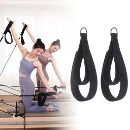 2 tiras de laço duplo para pilates, tiras de anéis d reformadores, equipamento de exercício de academia para treino fitness, treinamento central, ginástica - Image 2