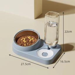 HOOPET-Pet Feeder and Drinker Set, Tigelas de água potável, Alimentação para cães pequenos, Gatos e Cães Suprimentos - Image 6