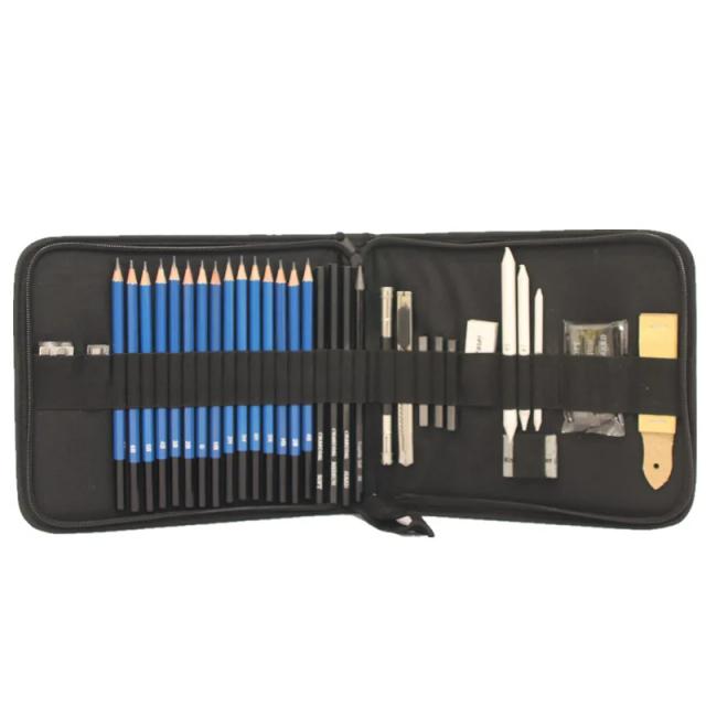 Conjunto Completo de Materiais para Arte e Pintura - 35 Peças para Estudantes e Artistas