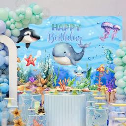 Animais marinhos Favo de mel, Sob o mar, Decoração de aniversário, Ocean World, Decoração para festa sereia, Baby Shower, Menina - Image 4