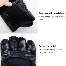 Luvas profissionais de treinamento de boxe para homens, Almofada Metade do Dedo, UFC, MMA Training, Equipamento de Boxe, Logotipo Personalizado - Image 4