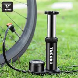 Bomba de pressão do pé TOSUOD para bicicletas domésticas, motocicleta elétrica, carros de basquete, inflador do pedal com manômetro - Image 1