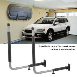 Kayak Storage Rack para prancha de surf, à prova de choque, ajustável, dobrável Car Roof Box, montagem na parede lateral, poderoso peso rolamento - Image 3
