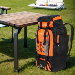 Bolsa de Viagem Grande para Homens e Mulheres Mochila de Acampamento, Caminhadas, Sacos de Escalada do Exército, Bolsa Esportiva de Montanhismo, 80L - Image 4