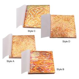Imitação de Folhas de Ouro com Padrões, Decoração Prática, Colorida para Móveis, Artesanato DIY, Maquiagem, Pinturas para Casa, 50 Folhas - Image 3