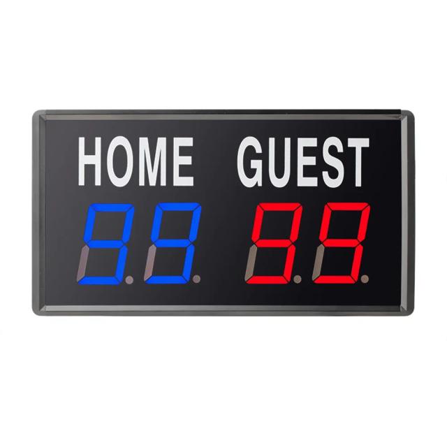 Placar Eletrônico Remoto LED de 4 Dígitos para Futsal, Tênis de Mesa e Basquete