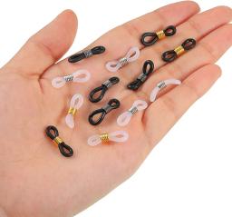 Ajustável Anti-Slip Eyeglass Cadeia Termina, Óculos de borracha Retainer, Óculos End Conectores, Óculos Acessórios, Anel Strap, 50Pcs - Image 3