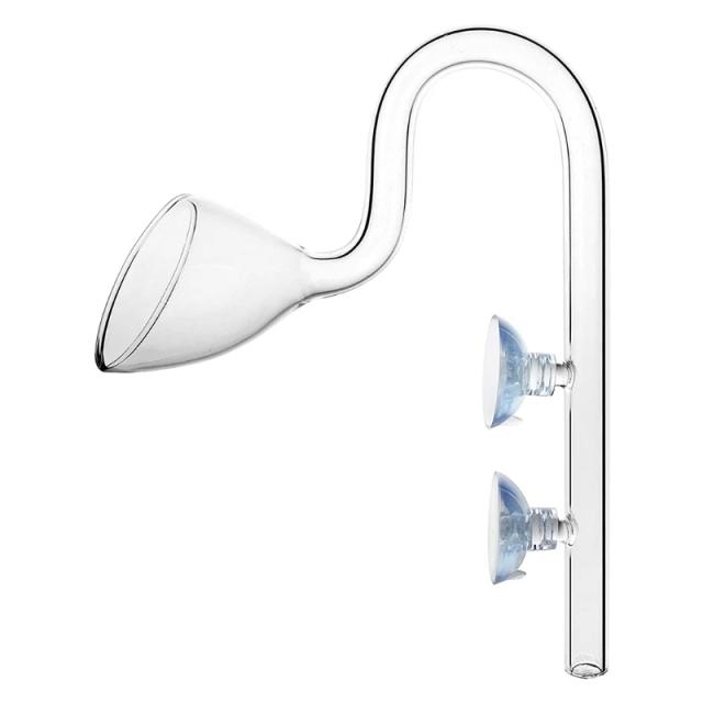 Tubo de Saída de Vidro para Aquário: Acessório Ideal para Tanques de Peixes e Paisagismo Plantado com Conexão de 13mm