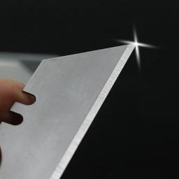 Lâmina Trapezoidal Lâmina De Substituição, Ferramenta De Corte De Arte Artesanal, Ferramentas Manuais De Corte De Madeira Compensada De Papel Multifuncional, 10Pcs por Conjunto - Image 5