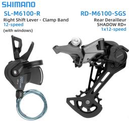Shimano deore m6100 12 velocidades desviadores shifter alavanca RD-M6100-SGS desviador 12v 12s mtb bicicleta peças originais - Image 1