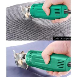 Tesoura de alfaiataria elétrica 220v/110v ferramentas de corte de tecido pano de couro máquina cortador elétrico lâmina ferramentas elétricas serras de corte - Image 5