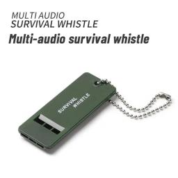 3-Frequency Whistle High Decibel Survival Whistle Keychain Rugby Árbitro Camping Caminhadas Emergency Survival Whistle Ferramentas ao ar livre - Image 2