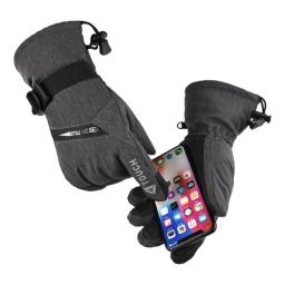 LOCLE Tela Sensível Ao Toque Luvas de Esqui Homens Mulheres Quentes À Prova de Vento Equitação Caminhadas Esqui Skate Snowboard Luvas Snowmobile Luvas - Image 3