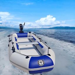 PVC inflable vientre barco río pesca kayak señuelo bote a remo barco de pesca puede instalar el motor fueraborda - Image 1