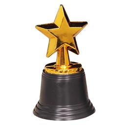 Plastic Gold Star Trophy Award, sala de aula, escola recompensas, Kids 'Party Favors Props, prêmios vencedores - Image 4