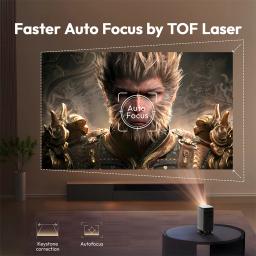 BYINTEK P70X Mini Projetor Portátil com Bateria Embutida 4K Suporte 3D Wifi para Filmes Ao Ar Livre Noite Projetores de Home Theater - Image 6