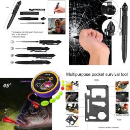 Kit de sobrevivência e kit de primeiros socorros, equipamento profissional de sobrevivência com bolsa molle para homens, pai, marido, que gosta de acampamento ao ar livre - Image 3