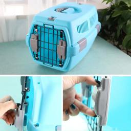 Pet Air Transport Pet Cage, Caixa plástica para cães grandes, Portadora de viagens portátil - Image 5