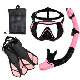 Snorkel Mergulho Máscara e Goggles Set para Adulto, Tubo De Natação, Unisex - Image 4