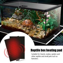 Réptil Aquecimento Mat Terrário, Almofada Aquecedor para Pet Tartarugas Cobra Lagarto Hamster - Image 1