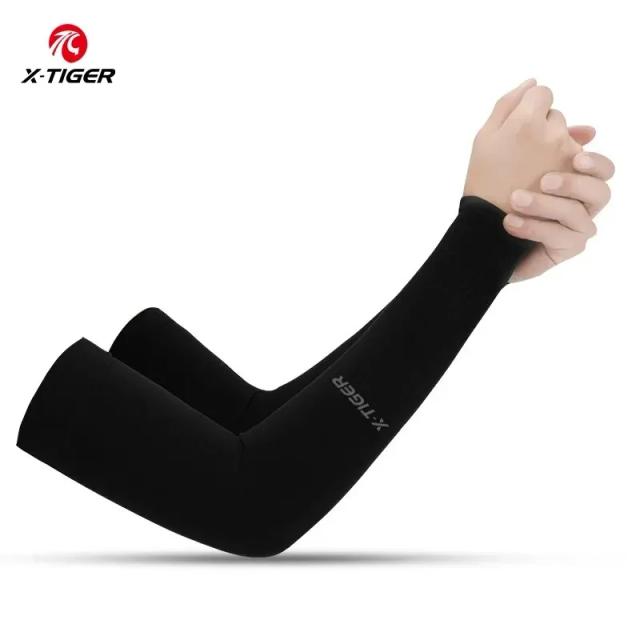 Mangas de Proteção Solar X-tigre para Ciclismo e Atividades ao Ar Livre - Unissex, Respirável e Perfeita para Verão