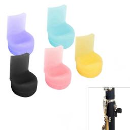 Colorido macio silicone clarinete com suporte do dedo, polegar resto almofada, instrumentos de sopro acessórios - Image 1