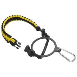 Alça paracord para garrafa água durável com mosquetão para atividades ar livre - Image 5