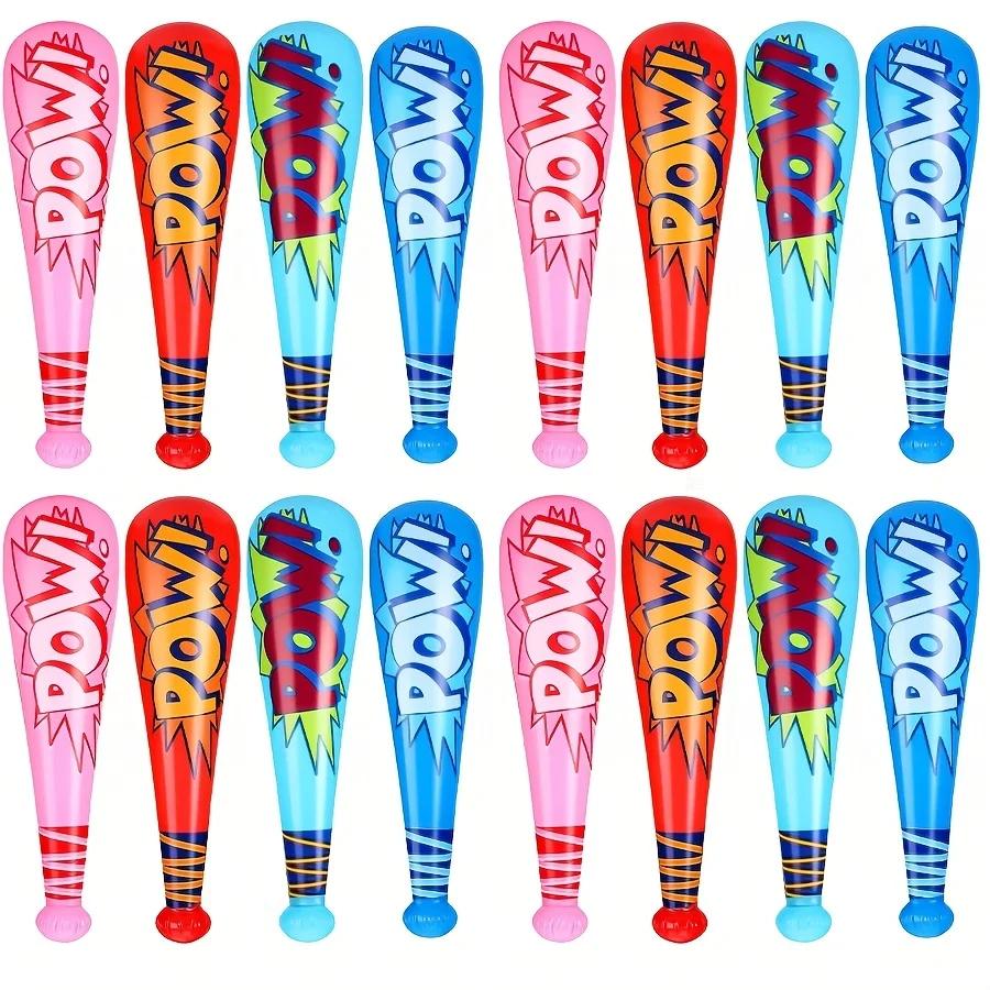 Bastões de beisebol infláveis superdimensionados, Cheerleading Bat, Torcer Varas, Prêmios de Carnaval, Goodie Bag Favors, 12pcs - Image 1