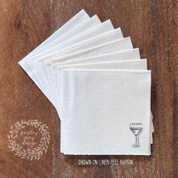 Guardanapos de coquetel personalizados para Martini e Martini, escolha coquetel, cerveja champanhe, bar, casamento, aniversário, carreira, livre - Image 1