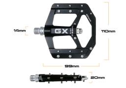 Pedais de bicicleta Gx-selados, acessórios pés chatos, feitos de alumínio cnc, para estrada e mountain bike, 3 peças de rolamento, novo - Image 4