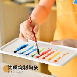 Paleta de aquarela para pintura chinesa, Cerâmica Retângulo Pigmento Cor, Ferramentas de arte profissionais, Vazio - Image 3