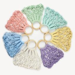 Kit de macramé para iniciante, diy, diy, trabalhos artesanais, uma variedade de cores para escolher, saco oco prático, 1 pc - Image 5
