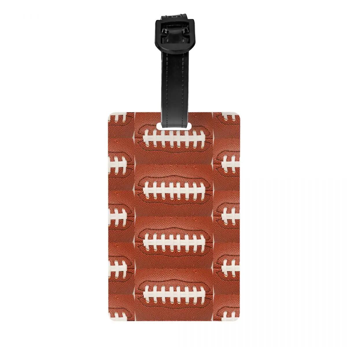 Futebol americano Bola Bagagem Tag, Proteção de Privacidade, Futebol Esporte Bagagem Tags, Travel Bag Labels, Mala, Personalizado - Image 1