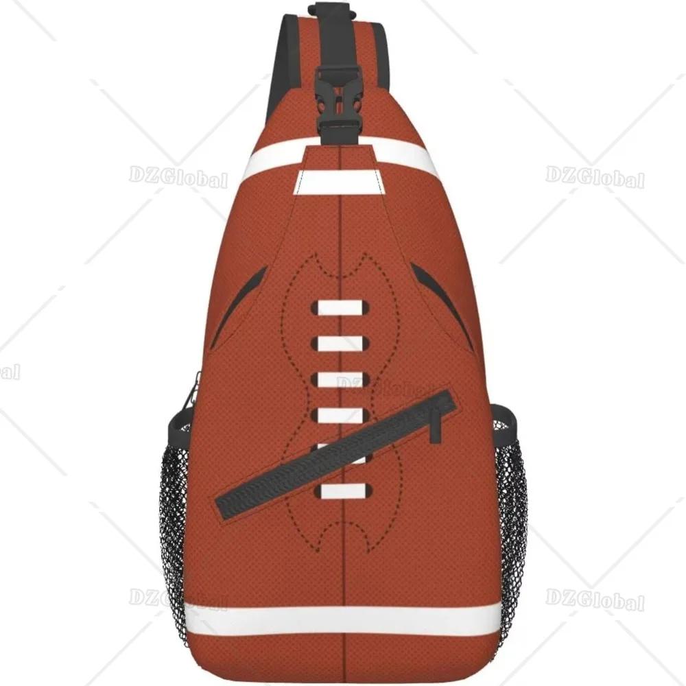 Bolsa tipo estilingue de futebol americano Bolsa de peito Bolsa crossbody de futebol americano para homens e mulheres - Image 1