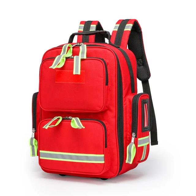 Mochila Impermeável de Primeiros Socorros para Emergências - Grande Capacidade para Acampamento e Sobrevivência