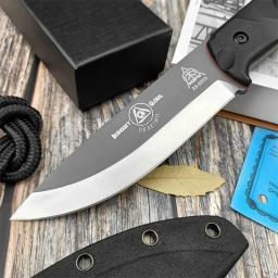 Brakimo Combate Faca Fixa com Bainha, High Harness, Portátil EDC, Camping, Caça, Ferramenta de Sobrevivência, D2 Lâmina, ao ar livre, TOPS - Image 3