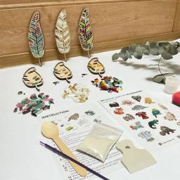 Criativo DIY artesanato manchado, kit de mosaico, pena brilhante, artesanato artesanal para amantes, adultos e crianças - Image 5