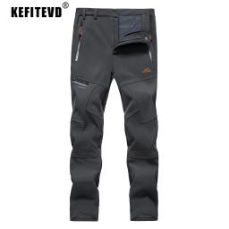 KEFITEVD Calças de Esqui de Inverno ao Ar Livre para Homens, A prova d'água, à Prova de Vento, para Esqui, Caminhada, Escalada, Camping, Trekking - Image 2