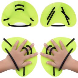 Natação mão pás com alça ajustável, nadadeiras Flipper, Silicone dedo, esporte aquático, iniciante nadar, fin - Image 4
